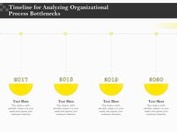 Timeline for analyzing organizational process bottlenecks ppt file elements