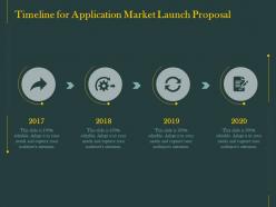 Timeline for application market launch proposal ppt powerpoint presentation gallery