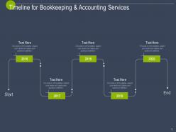 Timeline for bookkeeping and accounting services ppt powerpoint presentation styles