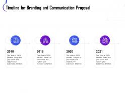 Timeline For Branding And Communication Proposal Ppt Portfolio Templates