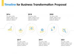 Timeline for business transformation proposal 2016 to 2021 ppt powerpoint layout