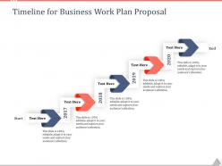 Timeline for business work plan proposal ppt powerpoint presentation file designs