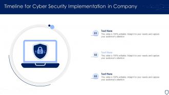 Timeline For Cyber Security Implementation In Company