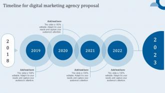 Timeline For Digital Marketing Agency Proposal