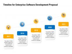 Timeline for enterprise software development proposal 2017 to 2021 years ppt powerpoint presentation model