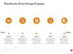 Timeline for event design proposal ppt powerpoint presentation icon summary