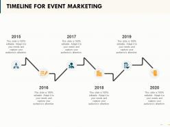 Timeline for event marketing ppt powerpoint presentation visual aids pictures
