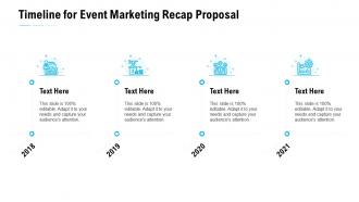 Timeline for event marketing recap proposal ppt styles gallery