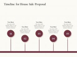 Timeline For House Sale Proposal Ppt Powerpoint Presentation Summary Format
