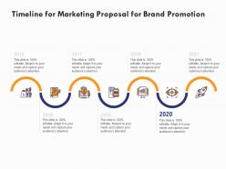 Timeline for marketing proposal for brand promotion ppt powerpoint presentation show format ideas