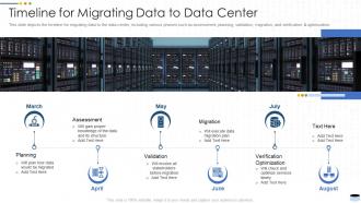 Timeline for migrating data to data center it ppt powerpoint presentation inspiration deck