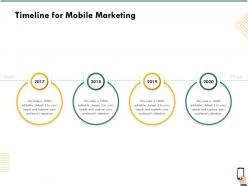 Timeline for mobile marketing r269 ppt powerpoint presentation gallery