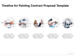 Timeline for painting contract proposal template ppt powerpoint presentation images
