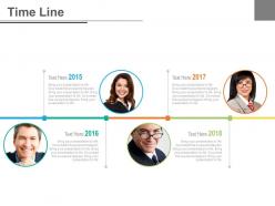 Timeline for professional introduction display powerpoint slides