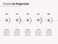 Timeline for project cost ppt powerpoint presentation infographics slide download