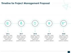 Timeline For Project Management Proposal Ppt Powerpoint Presentation Show Slide