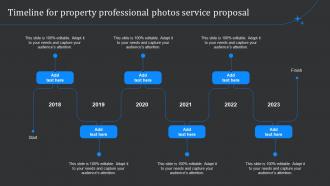Timeline For Property Professional Photos Service Proposal Ppt Infographics