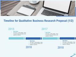 Timeline for qualitative business research proposal r311 ppt gallery