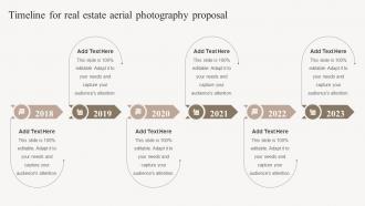 Timeline For Real Estate Aerial Photography Proposal Ppt Summary