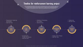 Timeline For Reinforcement Learning Project Types Of Reinforcement Learning