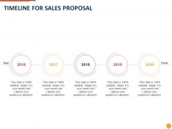 Timeline for sales proposal ppt powerpoint presentation styles images