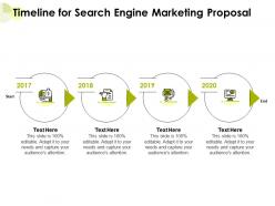Timeline for search engine marketing proposal ppt powerpoint presentation summary