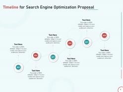 Timeline for search engine optimization proposal ppt powerpoint presentation deck