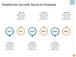 Timeline for security services proposal ppt powerpoint presentation layouts layouts