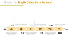 Timeline for shopify online store proposal ppt powerpoint presentation professional slide