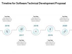 Timeline for software technical development proposal ppt inspiration