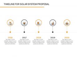 Timeline For Solar System Proposal Ppt Powerpoint Presentation Infographic Template Infographic