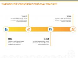 Timeline for sponsorship proposal template ppt powerpoint presentation professional