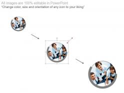 Timeline for team business target achievement powerpoint slides