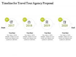 Timeline for travel tour agency proposal ppt powerpoint presentation icon picture