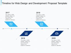 Timeline for web design and development proposal template ppt powerpoint presentation slide