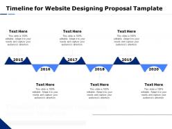 Timeline for website designing proposal tamplate ppt powerpoint download