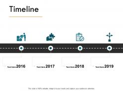 Timeline four year process c284 ppt powerpoint presentation gallery vector