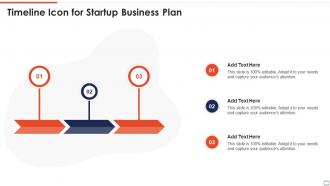 Timeline Icon For Startup Business Plan