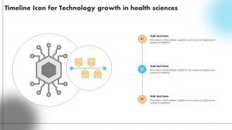 Timeline Icon For Technology Growth In Health Sciences