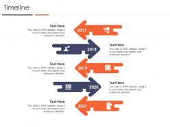 Timeline improve business efficiency optimizing business process ppt slides deck