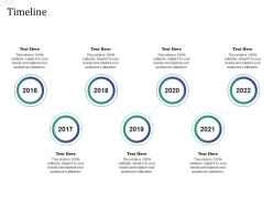 Timeline investment pitch raise funds financial market ppt background