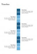 Timeline Marketing Proposal One Pager Sample Example Document