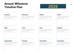 Timeline Milestone Plan Powerpoint Presentation Slides