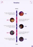 Timeline Musicians Event Proposal One Pager Sample Example Document