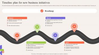 Timeline Plan For New Business Initiatives