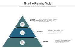 Timeline planning tools ppt powerpoint presentation portfolio icon cpb