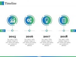 Timeline ppt icon vector