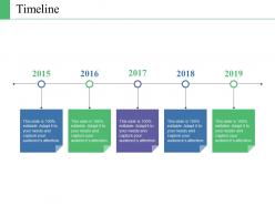 Timeline ppt portfolio infographic template