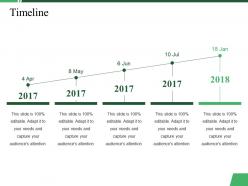 Timeline ppt summary graphics
