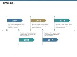 Timeline ppt summary infographic template